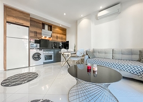 Квартира 1+1 с шикарным интерьером в комплексе отельного типа