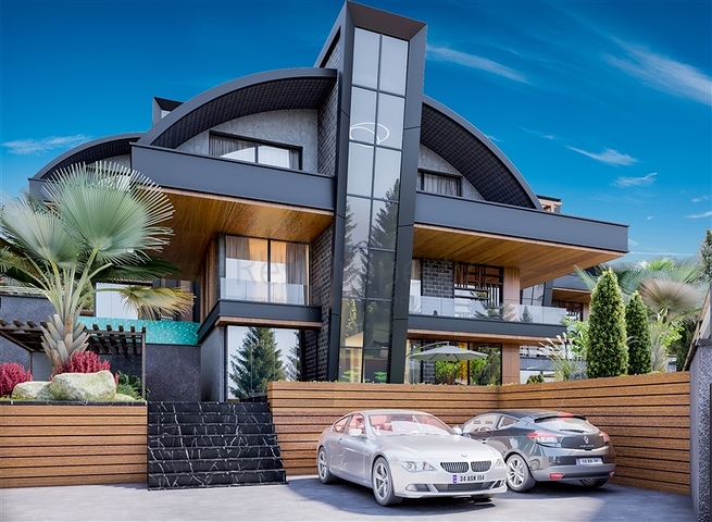 Виллы 4+2 с потрясающими видовыми характеристиками в районе Каргыджак 