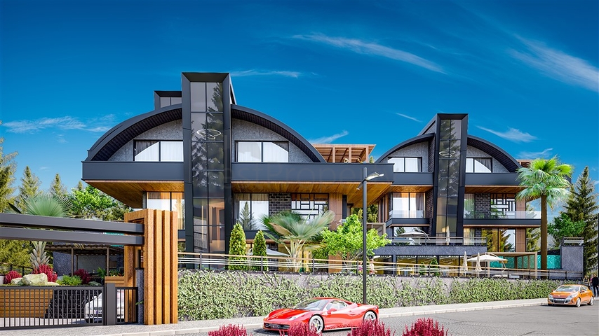 Виллы 4+2 с потрясающими видовыми характеристиками в районе Каргыджак 