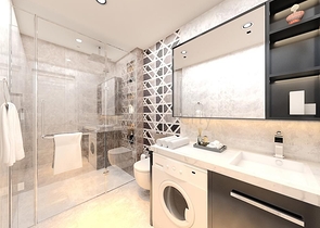 Квартира с видом на море в живописном районе Алании