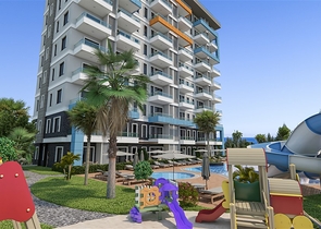 Квартира с видом на море в живописном районе Алании