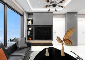 Квартира с видом на море в живописном районе Алании