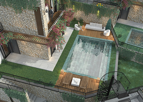 Бутик проект семейной концепции в окружении природы.