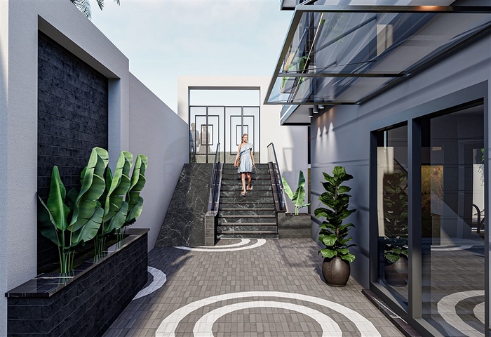 Двухкомнатная квартира в пешей доступности до пляжа Клеопатры