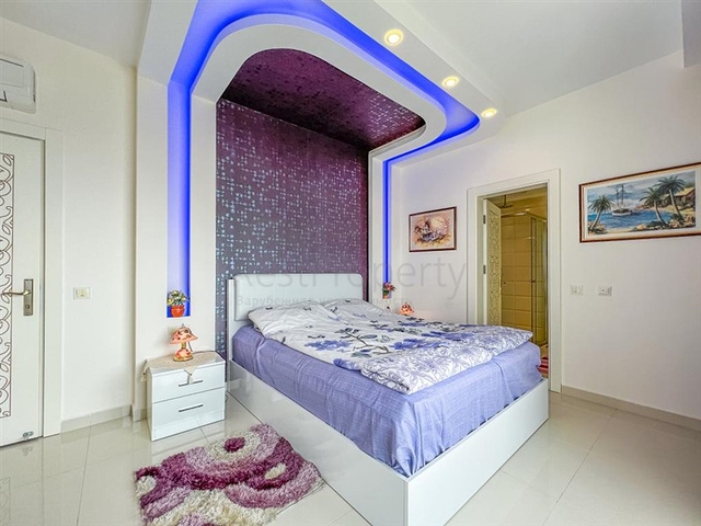 Квартира 2+1 с видом на море в районе Махмутлар