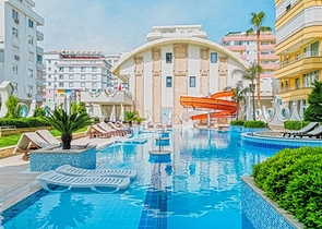 Квартира 2+1 с видом на море в районе Махмутлар