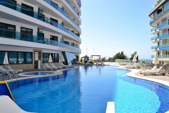 Апартаменты 2+1 в живописном районе Каргыджак всего в 300 м от моря