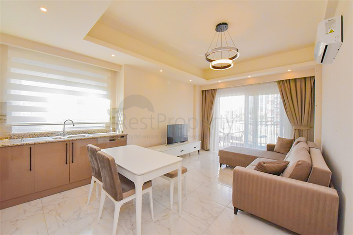 Квартира в аренду 1+1 в районе Авсаллар в 1 200 м. до моря