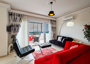 Просторные апартаменты 1+1 с мебелью и техникой в районе Оба