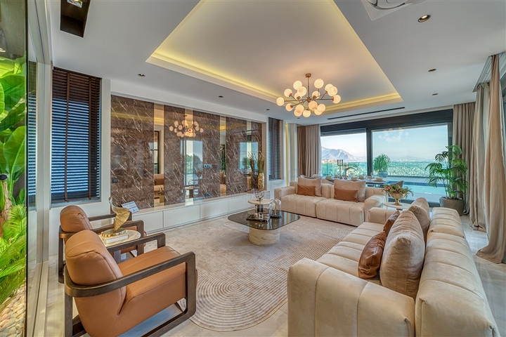 Роскошная виллы 4+1 с потрясающим видом на всю Аланию