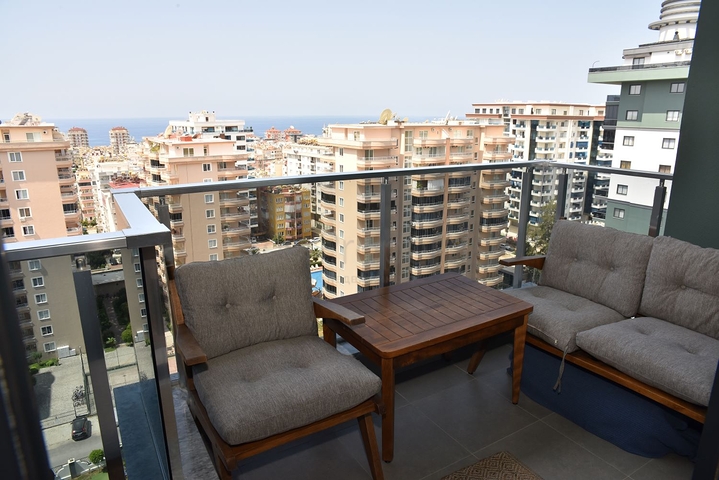 Квартира 1+1 в комплексе с отельной инфраструктурой в районе Махмутлар