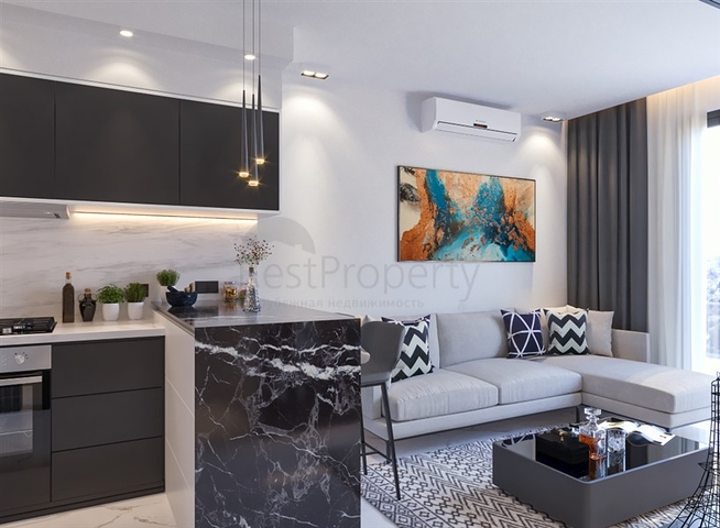 Квартиры 1+1 и 2+1 на стадии строительства в районе Авсаллар