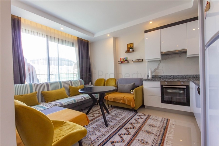 Уютная квартира 1+1 в 650м от моря в районе Махмутлар