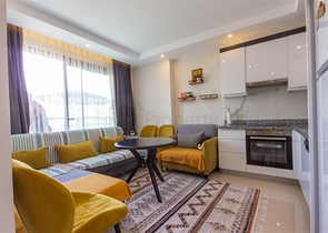 Уютная квартира 1+1 в 650м от моря в районе Махмутлар