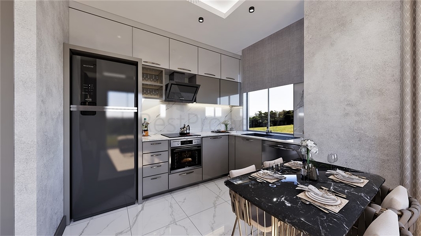 Пентхаус планировкой 2+1 в новом жилом комплексе в районе Демирташ