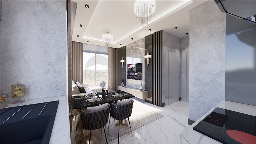 Пентхаус планировкой 2+1 в новом жилом комплексе в районе Демирташ