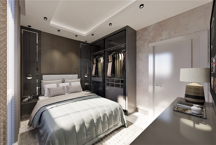 Пентхаус планировкой 2+1 в новом жилом комплексе в районе Демирташ