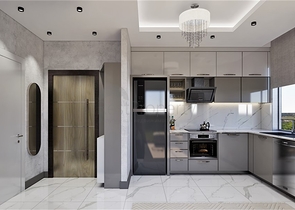 Пентхаус планировкой 2+1 в новом жилом комплексе в районе Демирташ