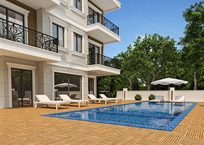 Пентхаус планировкой 2+1 в новом жилом комплексе в районе Демирташ