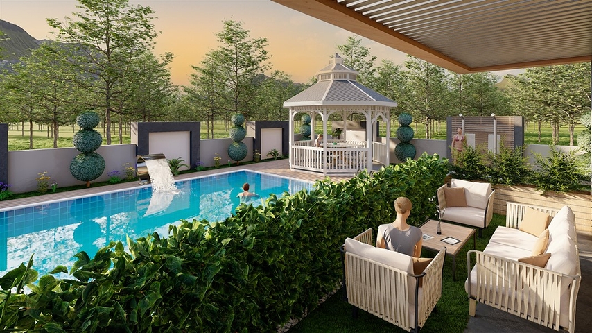 Новый проект в районе Оба с возможностью получения ВНЖ