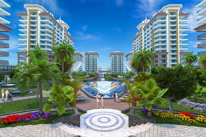 Квартира 4+1 в самом масштабном проекте Махмутлара