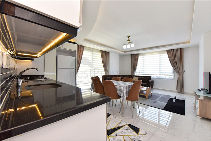 Меблированная квартира планировкой 2+1 в районе Махмутлар