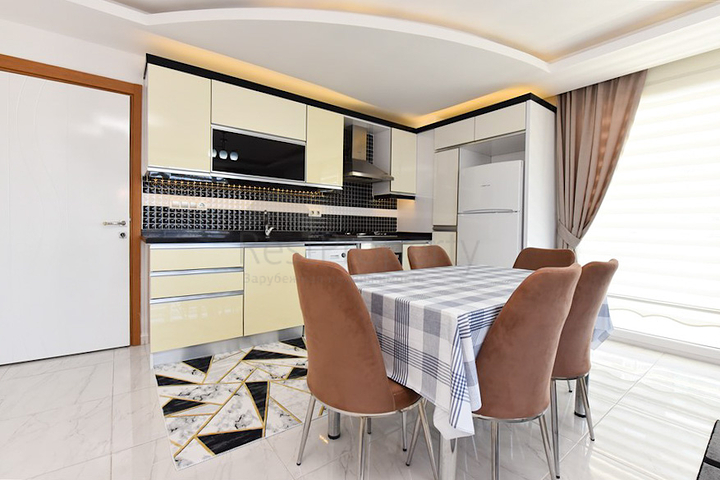 Меблированная квартира планировкой 2+1 в районе Махмутлар