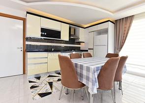 Меблированная квартира планировкой 2+1 в районе Махмутлар