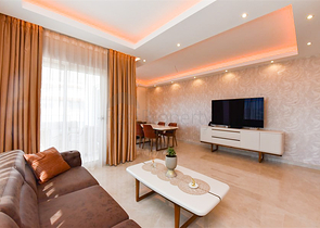 Просторный пентхаус 4+1 с видом на море в районе Махмутлар