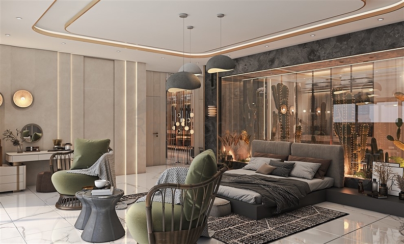 Шикарные виллы 5+1 с видом на море и горы