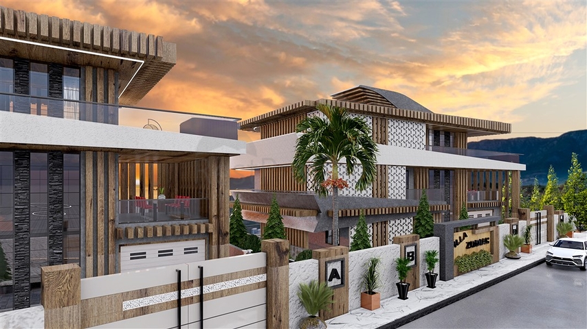 Шикарные виллы 5+1 с видом на море и горы