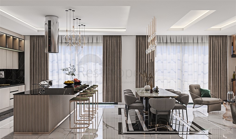 Шикарные виллы 5+1 с видом на море и горы