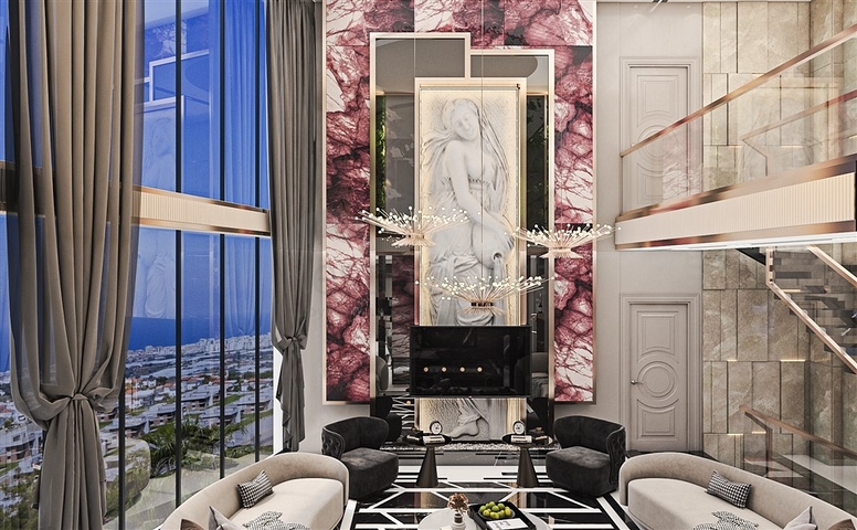 Шикарные виллы 5+1 с видом на море и горы