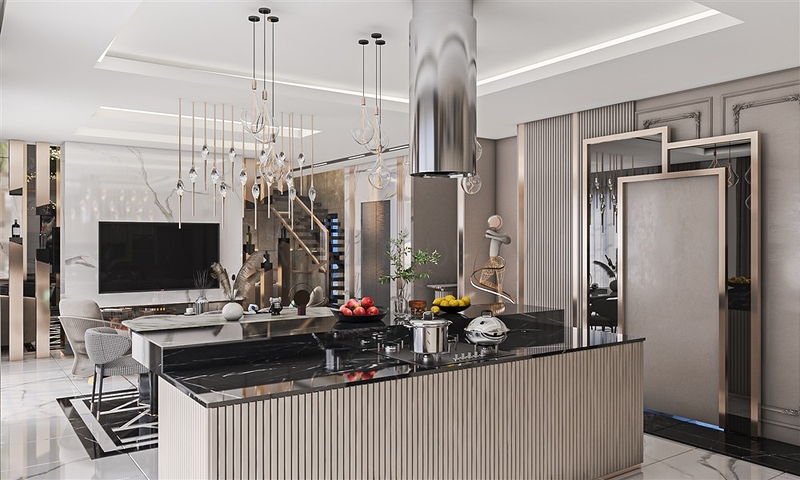 Шикарные виллы 5+1 с видом на море и горы