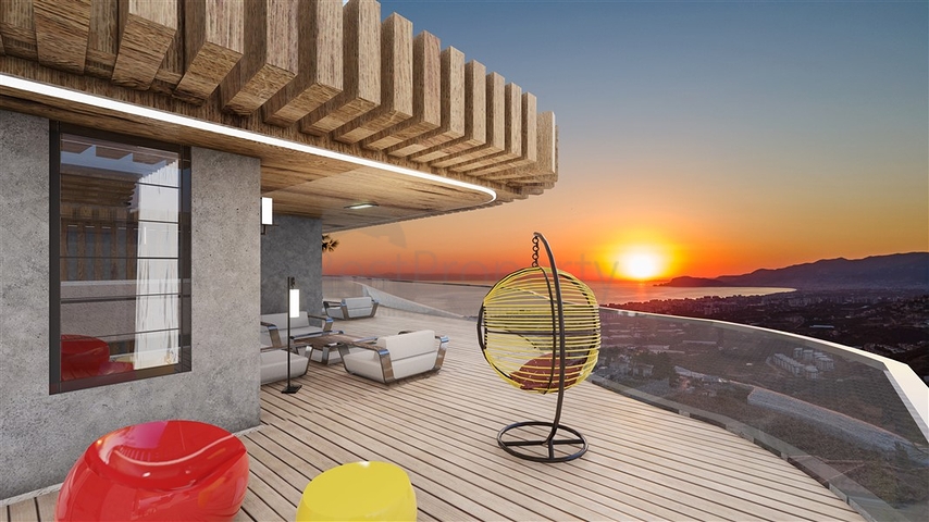 Шикарные виллы 5+1 с видом на море и горы