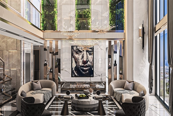 Шикарные виллы 5+1 с видом на море и горы