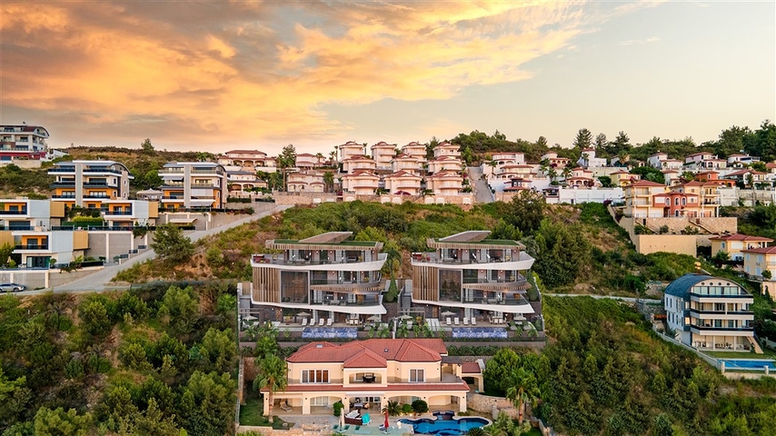 Шикарные виллы 5+1 с видом на море и горы