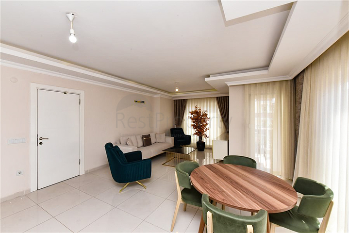 Просторная двухкомнатная квартира в районе Тосмур