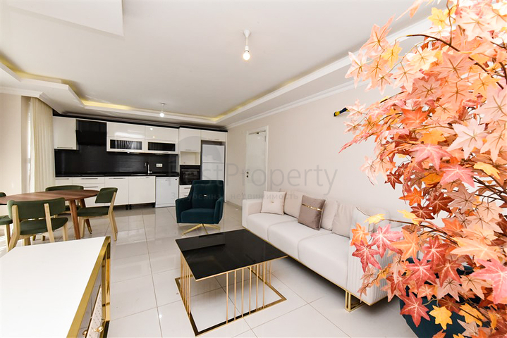 Просторная двухкомнатная квартира в районе Тосмур