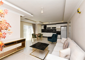 Просторная двухкомнатная квартира в районе Тосмур