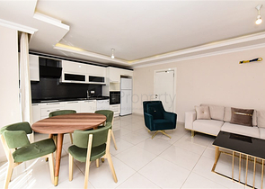 Просторная двухкомнатная квартира в районе Тосмур