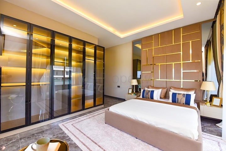 Вилла 4+1 с современным дизайном в живописном районе Каргыджак