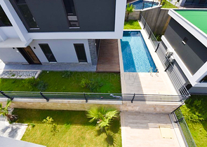 Вилла 4+1 с современным дизайном в живописном районе Каргыджак