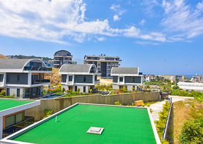 Вилла 4+1 с современным дизайном в живописном районе Каргыджак