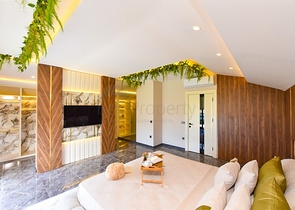 Вилла 4+1 с современным дизайном в живописном районе Каргыджак