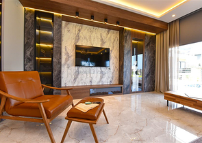 Вилла 4+1 с современным дизайном в живописном районе Каргыджак