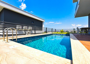 Вилла 4+1 с современным дизайном в живописном районе Каргыджак