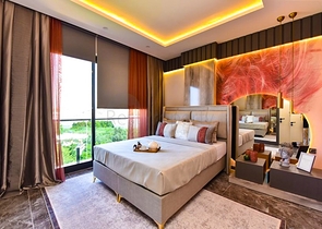 Вилла 4+1 с современным дизайном в живописном районе Каргыджак