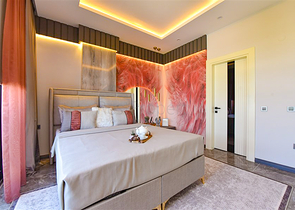 Вилла 4+1 с современным дизайном в живописном районе Каргыджак