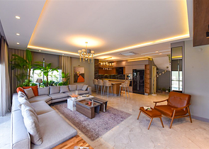 Вилла 4+1 с современным дизайном в живописном районе Каргыджак